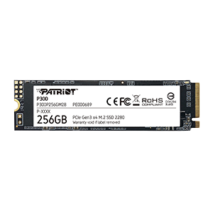 Disco SSD Patriot P300 256GB M.2 2280 PCIE Gen3 x4 1700R/1100W